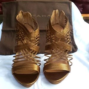 Elie Tahari Colby Sandal Bronze size 7